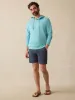 Sunwashed Midweight Organic Hoodie - Teal Sea sold by Faherty
