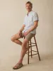 Short-Sleeve Palma Linen Shirt - Horizon Ivory Stripe sold by Faherty