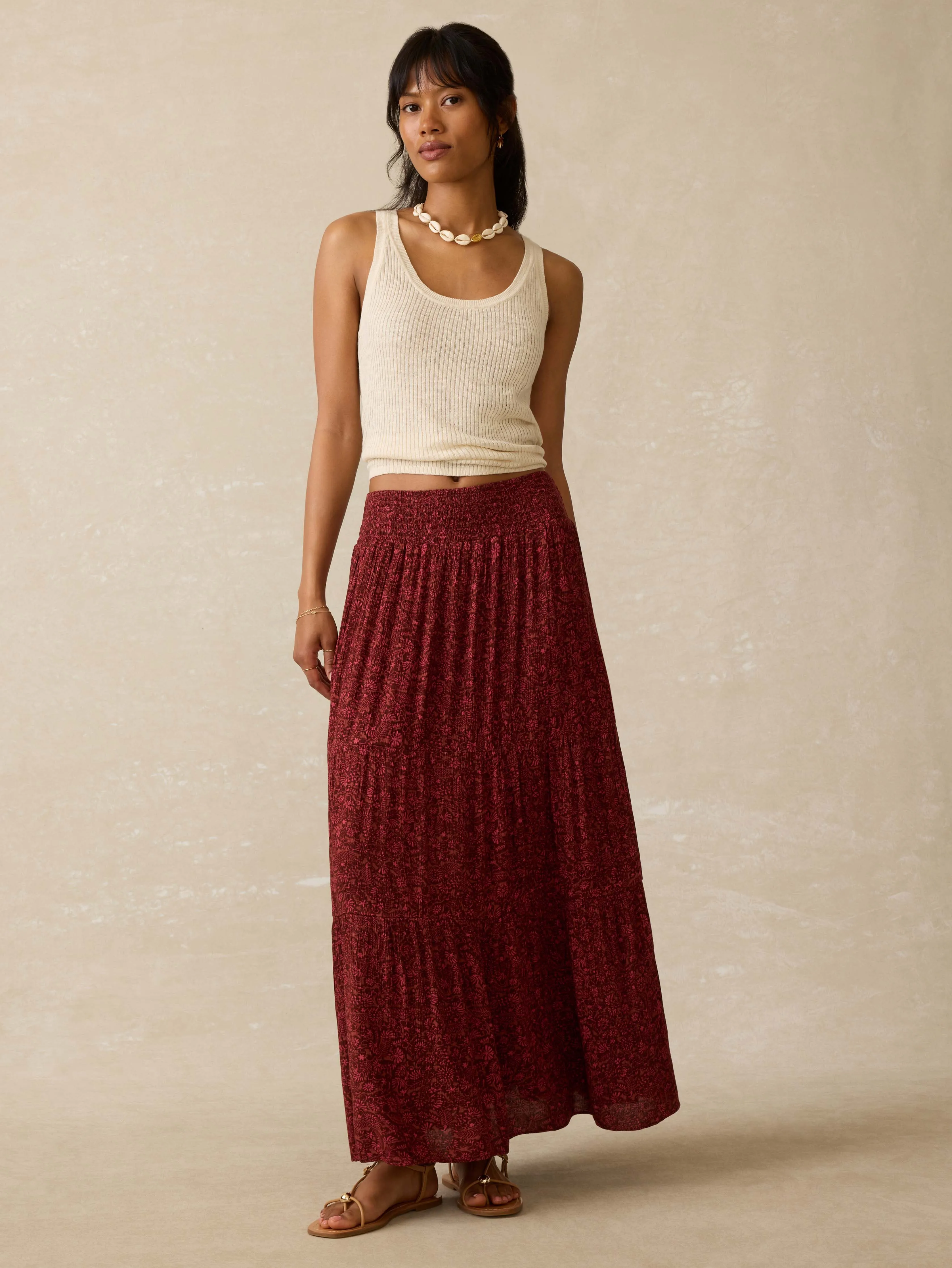 Woodstock Skirt - Belmonte Floral sold by Faherty