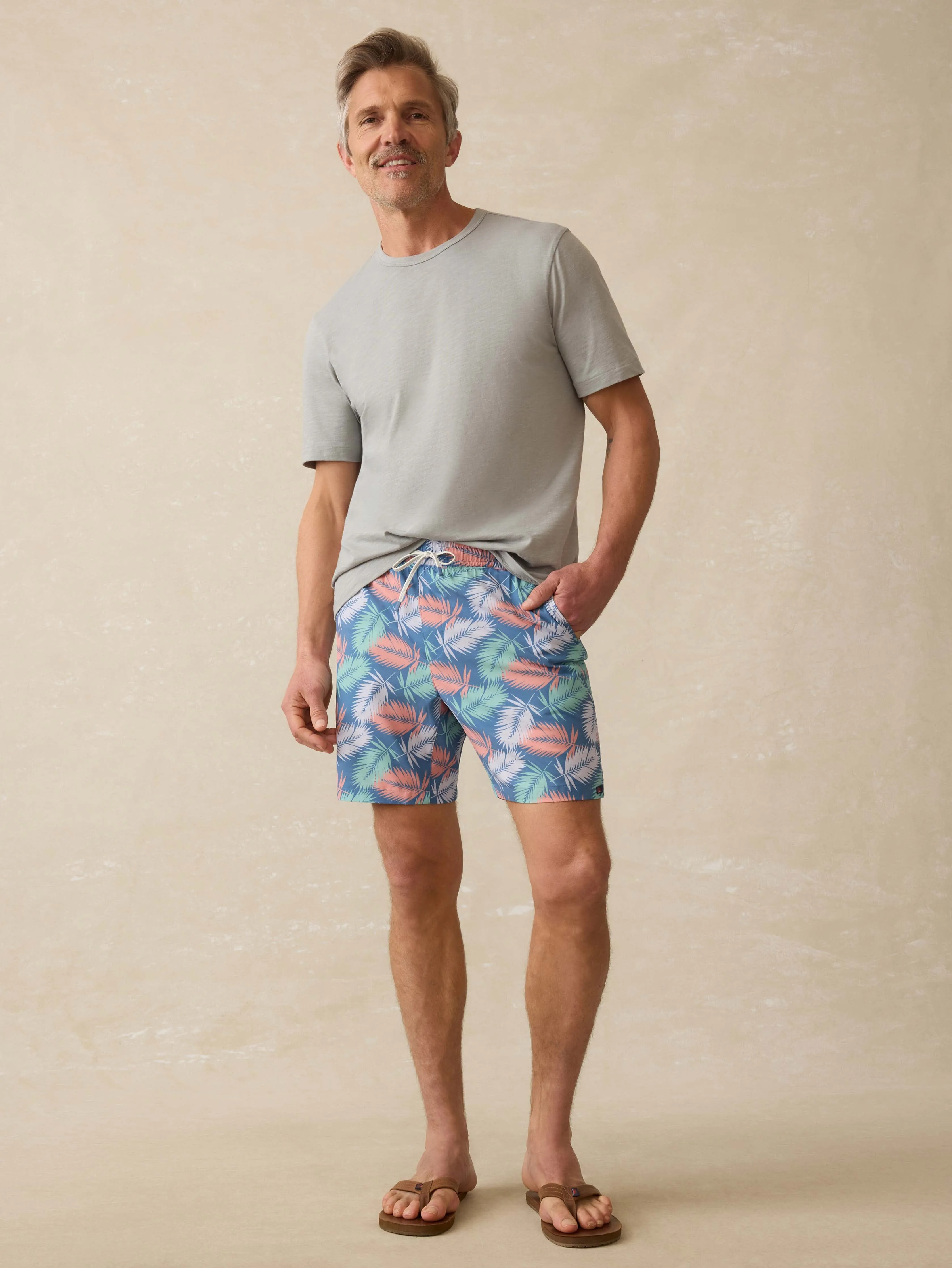 Shorelite Lined Trunk (5") - Twilight Paradise Palm sold by Faherty product image thumbnail 4