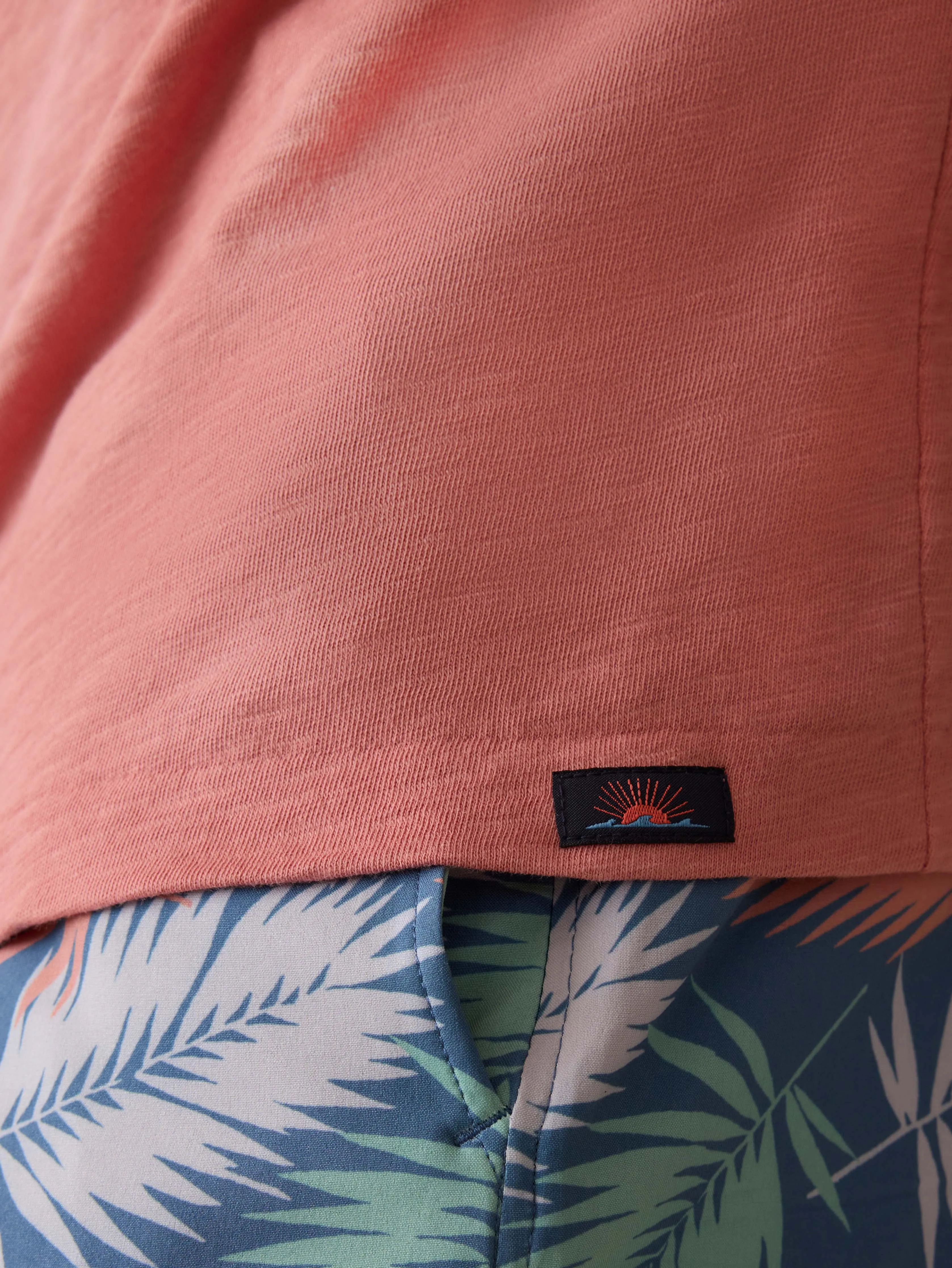 Sunwashed Regenerative Pocket Tee - Faded Flag sold by Faherty product image thumbnail 2