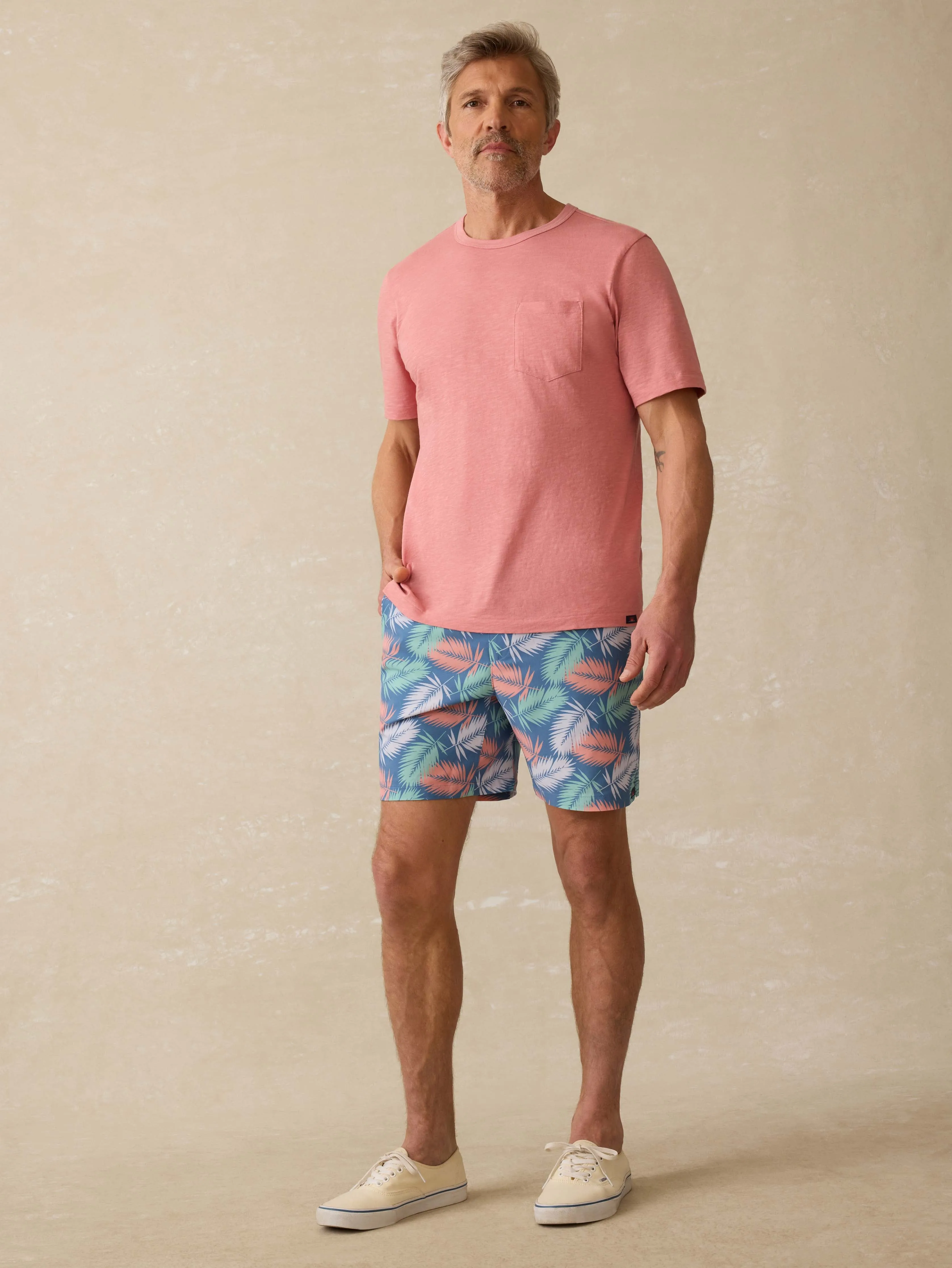 Sunwashed Regenerative Pocket Tee - Faded Flag sold by Faherty product image thumbnail 3