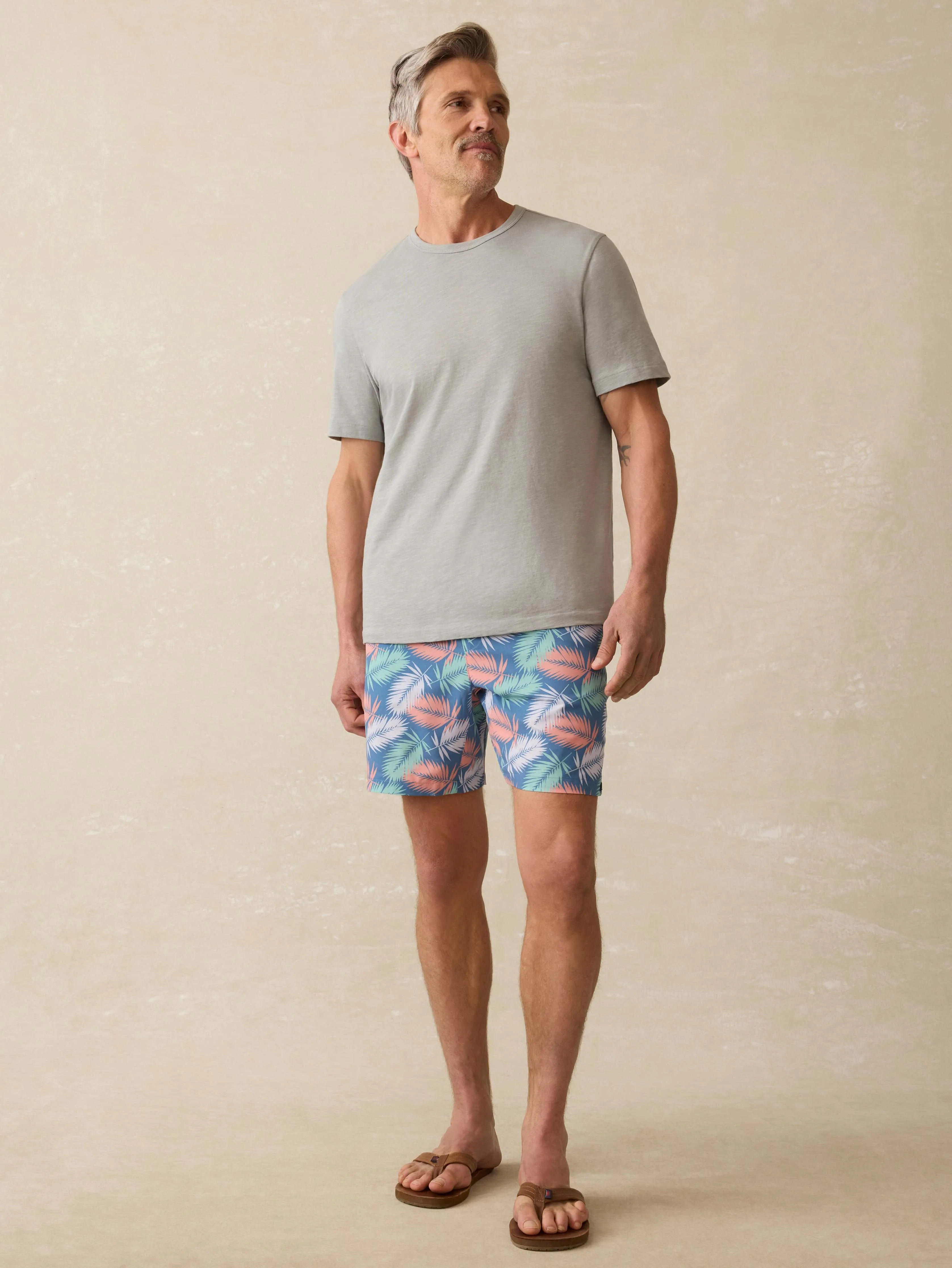 Sunwashed Regenerative Tee - Lakeshore Grey sold by Faherty product image thumbnail 3