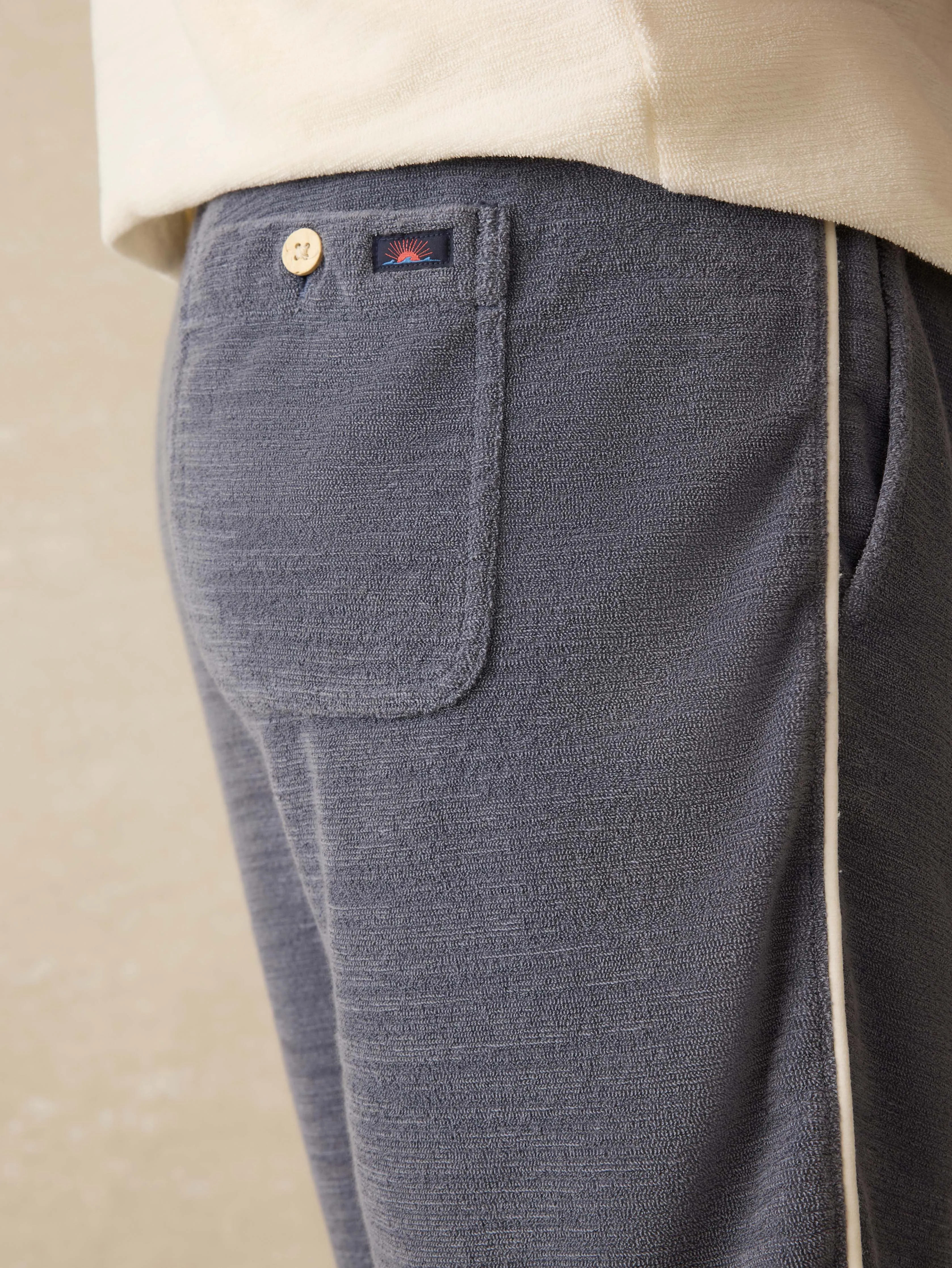 Cabana Towel Terry Sweatshort - Eastern Storm sold by Faherty product image thumbnail 2