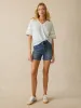 Sunwashed Slub Varsity Tee - Sky Varsity sold by Faherty