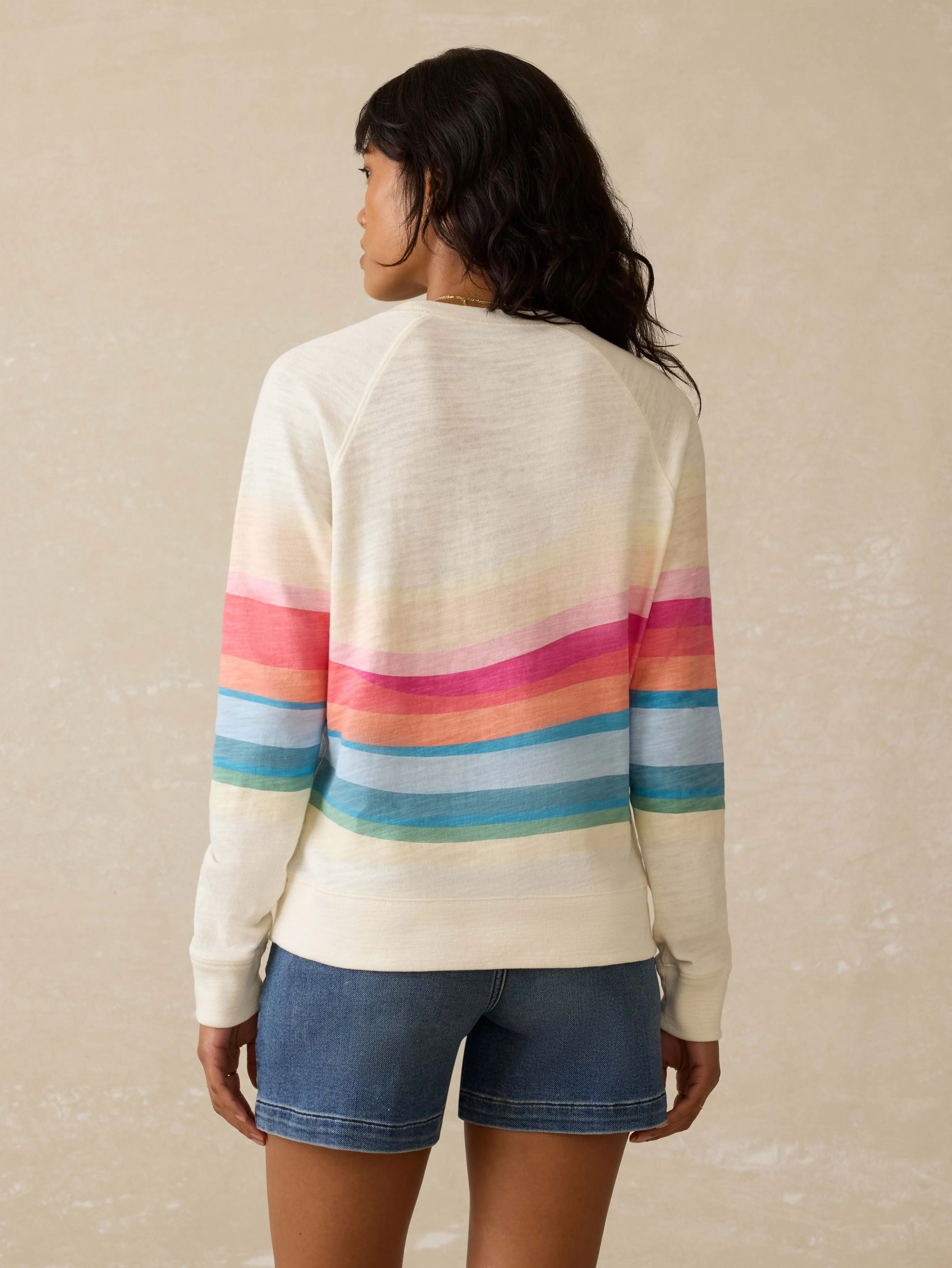 Sunwashed Slub Crewneck - Sun Spritz Soleil sold by Faherty product image thumbnail 4
