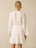 Dune Cotton Gauze Oceana Dress - White sold by Faherty