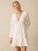 Dune Cotton Gauze Oceana Dress - White sold by Faherty