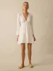 Dune Cotton Gauze Oceana Dress - White sold by Faherty