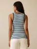 Featherweight Freestyle Tank - Titan Tides Stripe sold by Faherty