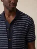 Short-Sleeve Sweater Shirt - Northern Depths Stripe sold by Faherty