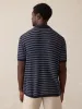 Short-Sleeve Sweater Shirt - Northern Depths Stripe sold by Faherty