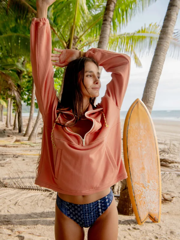 High Tide Terry Anorak - Canyon Sunset sold by Faherty