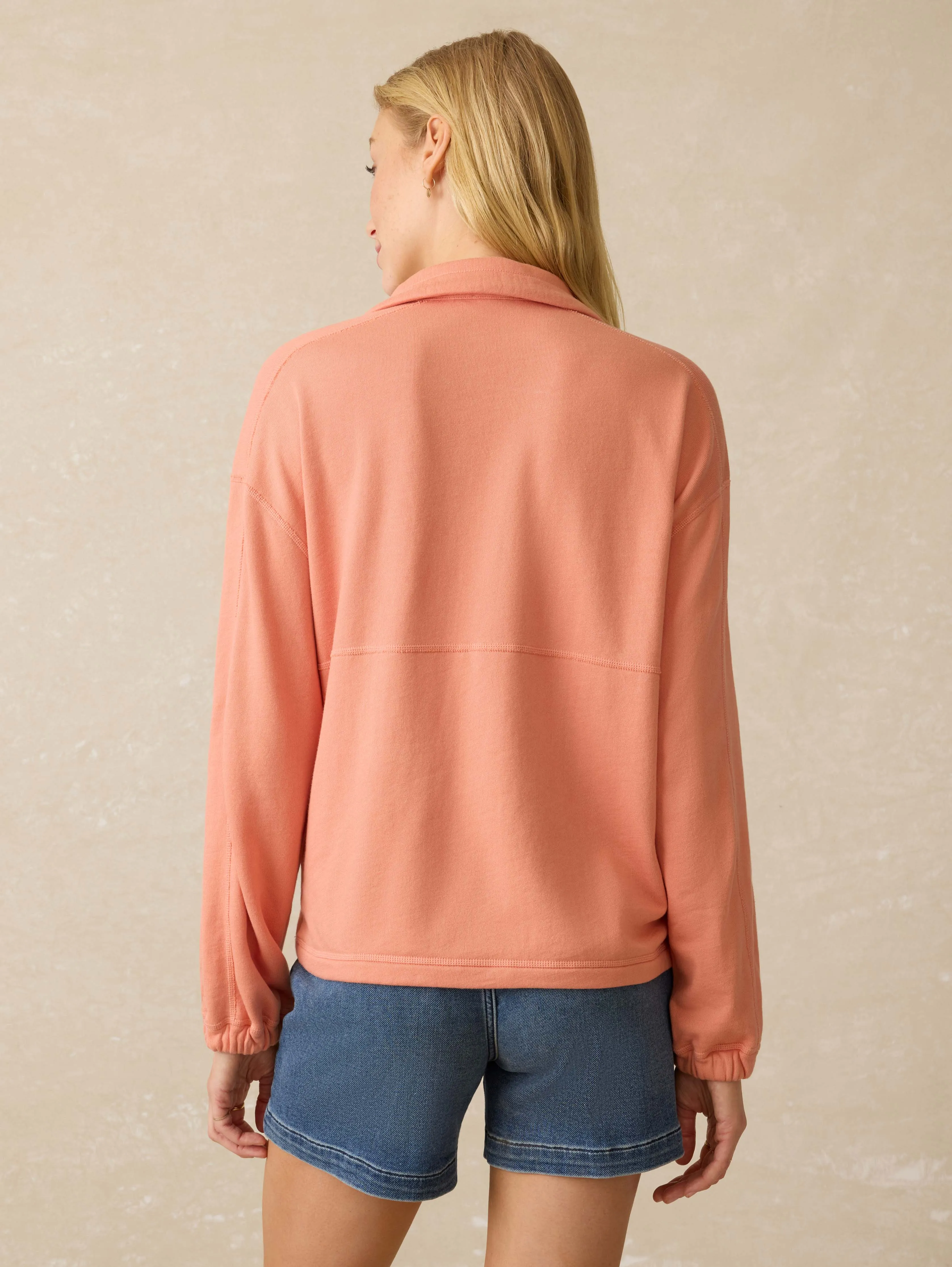 High Tide Terry Anorak - Canyon Sunset sold by Faherty product image thumbnail 5