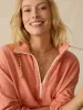 High Tide Terry Anorak - Canyon Sunset sold by Faherty