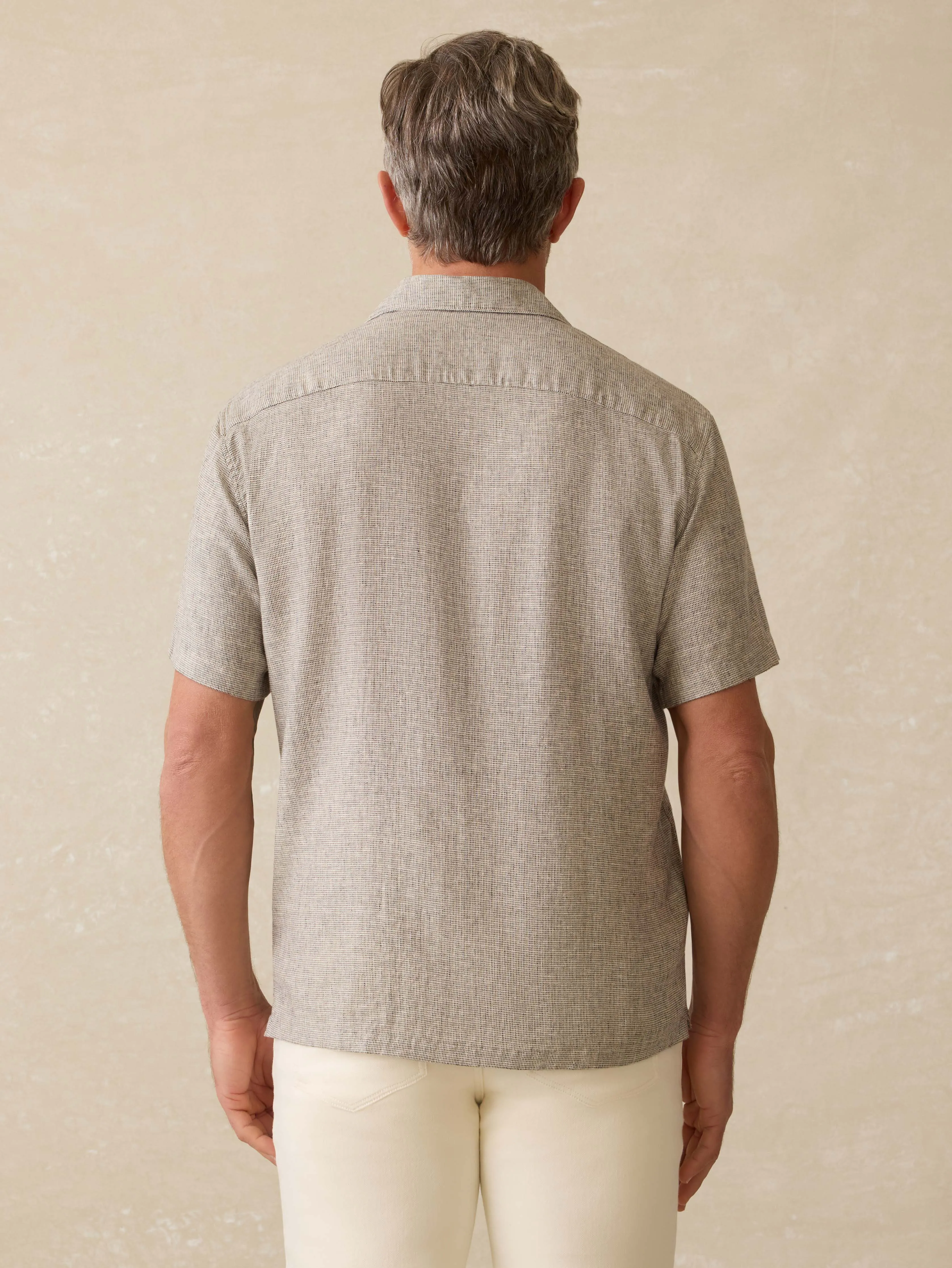 Short-Sleeve Breeze Camp Shirt - Stone Coast sold by Faherty product image thumbnail 4