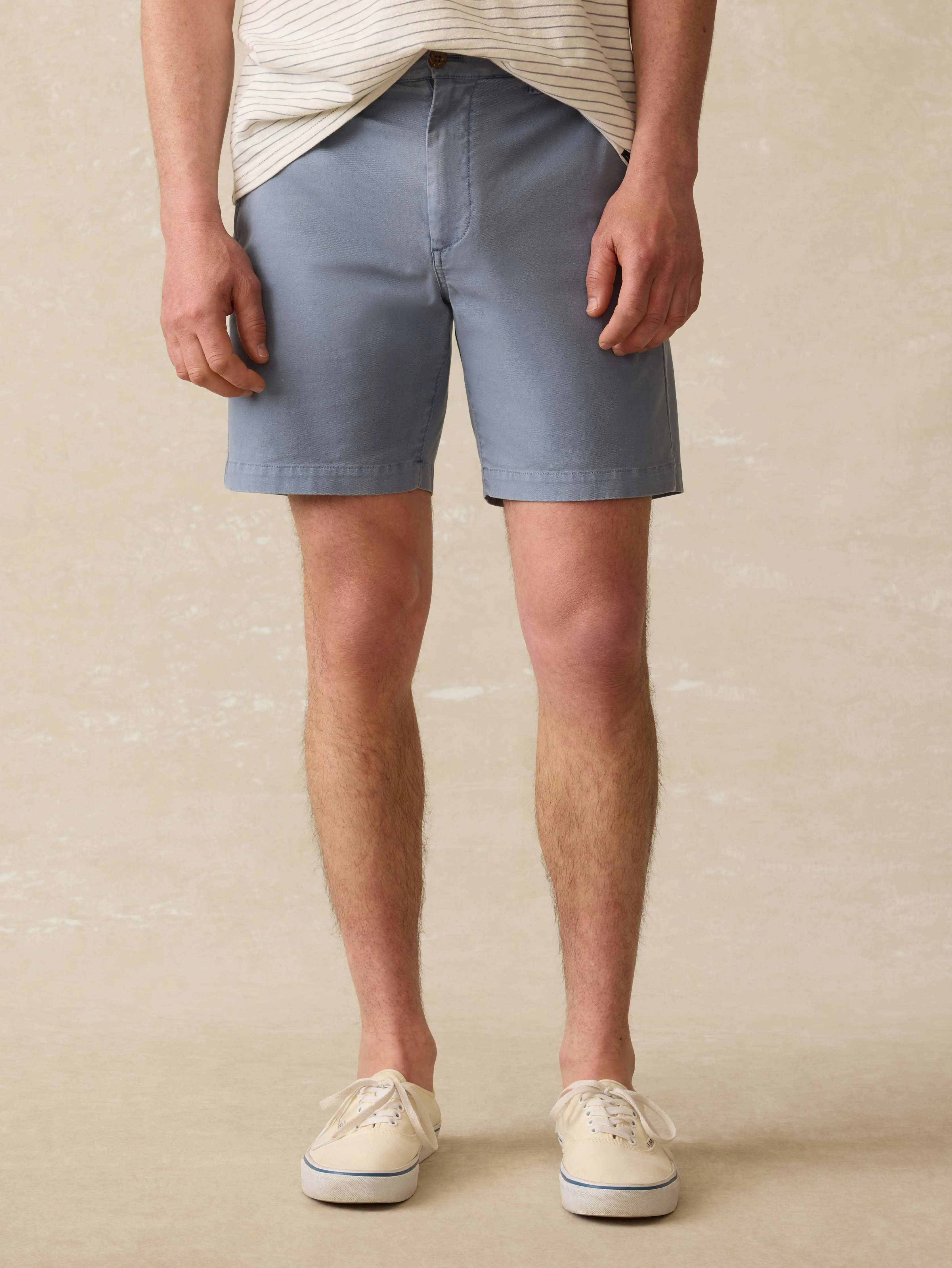 Essential Chino Short (8") - Flintstone sold by Faherty
