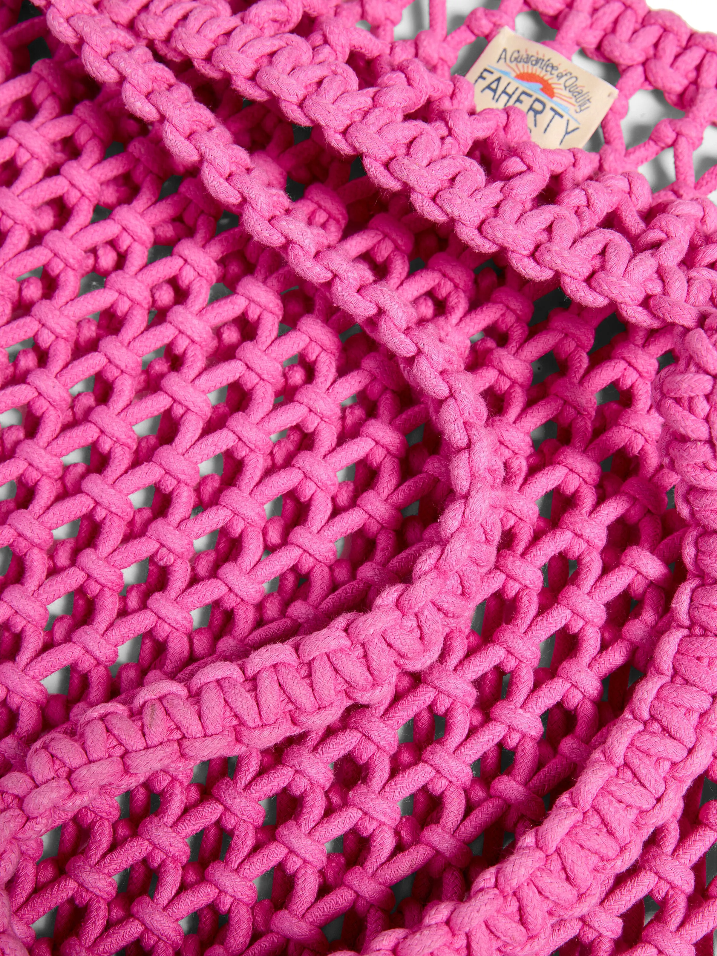 Sunwashed Macrame Tote - Ibis Rose sold by Faherty product image thumbnail 2