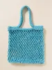 Sunwashed Macrame Tote - Aqua sold by Faherty