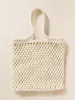 Sunwashed Macrame Tote - Cream sold by Faherty