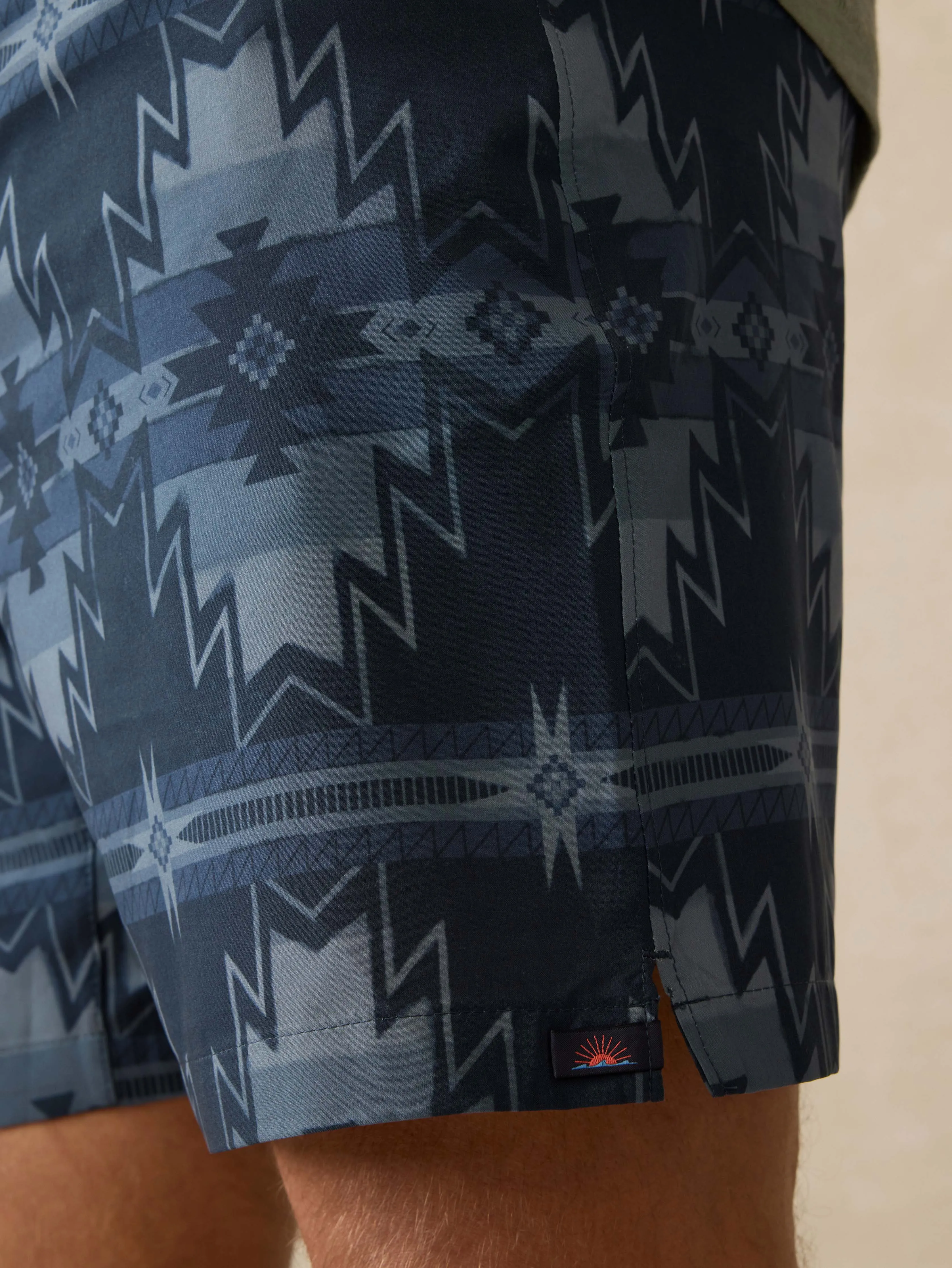 Doug Good Feather Shorelite Trunk (7") - Night Navy Stars sold by Faherty product image thumbnail 2