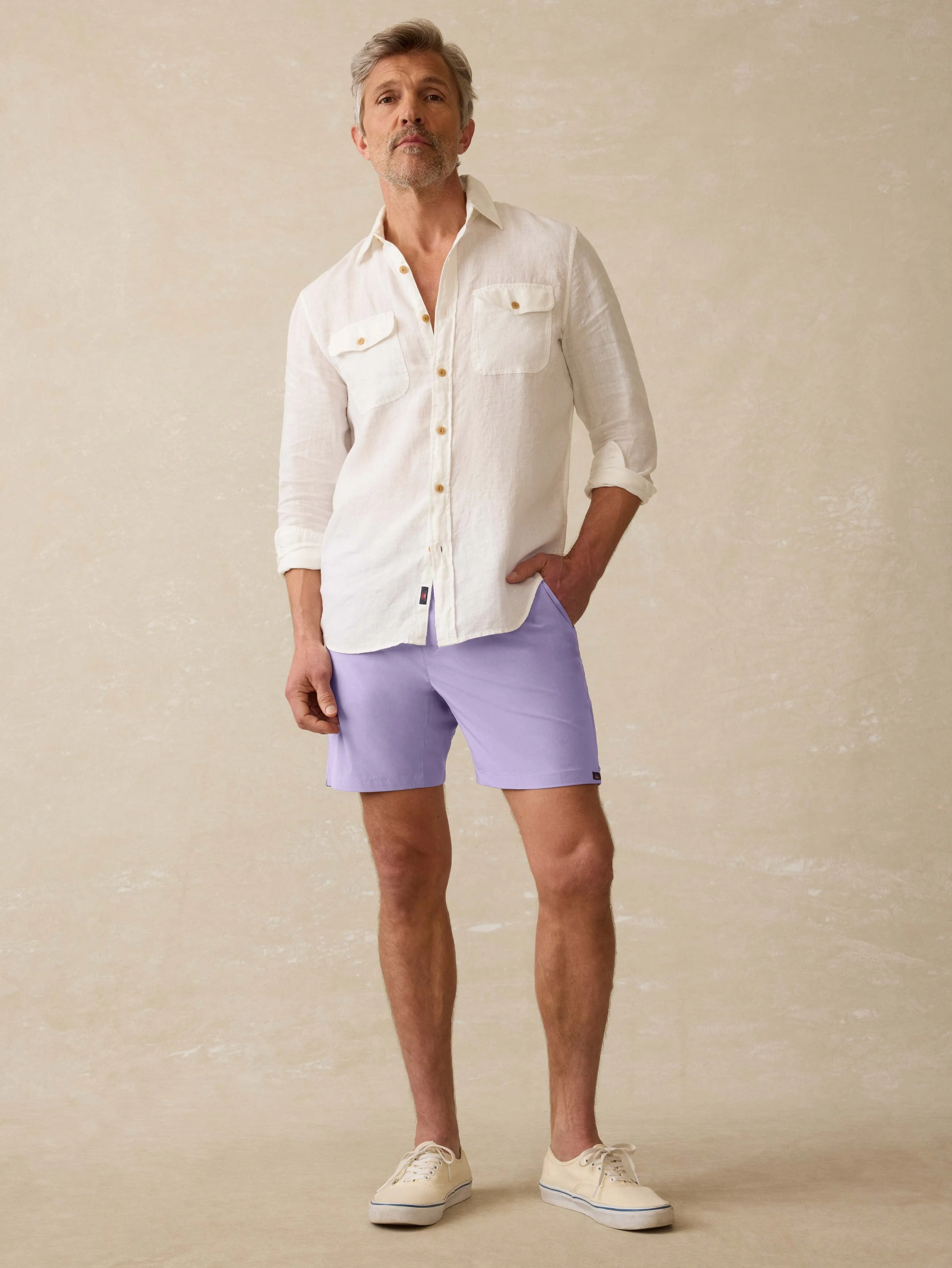 Shorelite Lined Trunk (7") - Seaside Iris sold by Faherty product image thumbnail 5