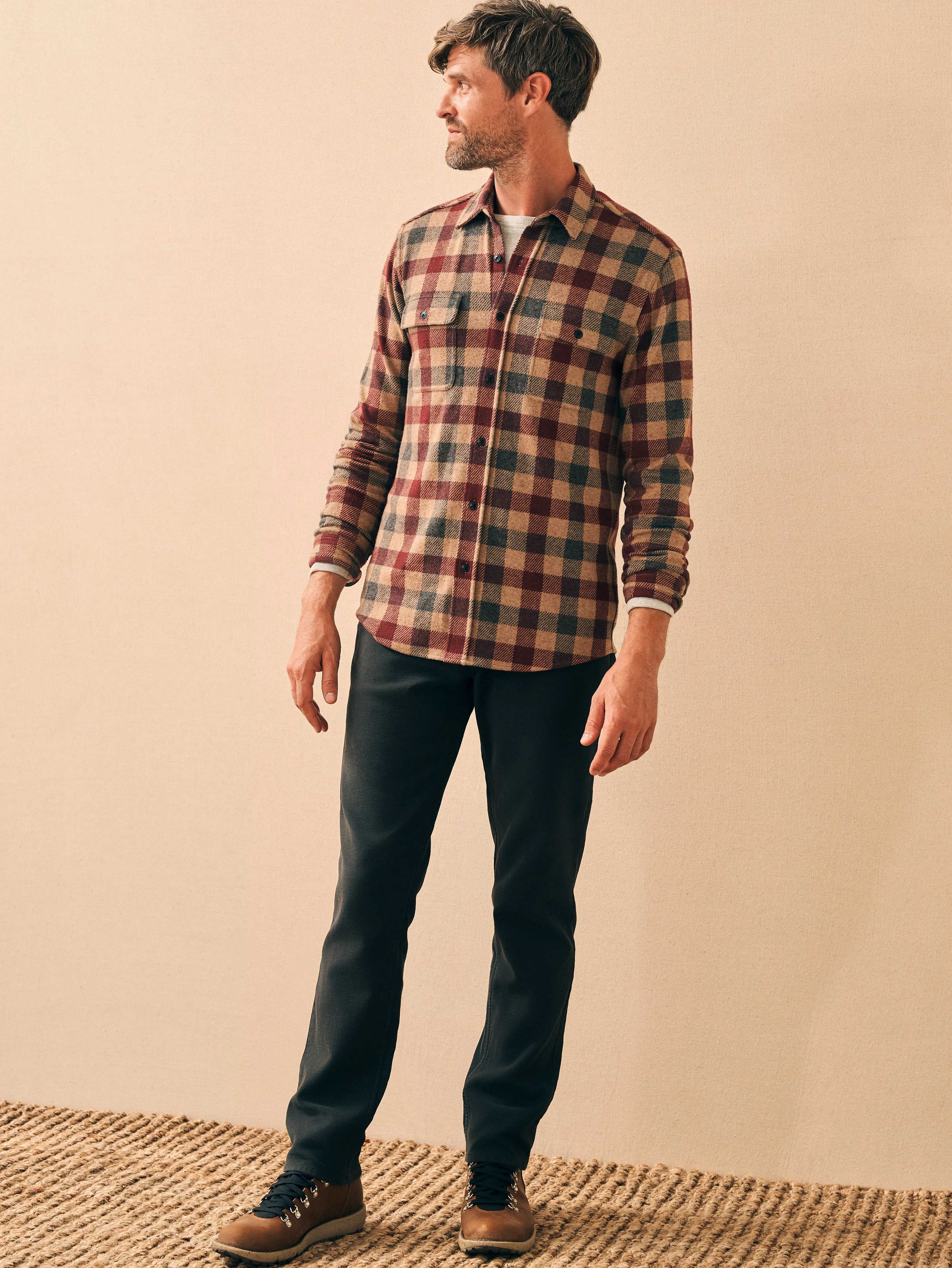 Legend™ Sweater Shirt - Sky Peak Buffalo sold by Faherty product image thumbnail 4