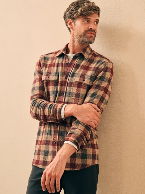 Legend™ Sweater Shirt - Sky Peak Buffalo sold by Faherty