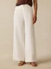 Sun Strider Linen Pant - White sold by Faherty