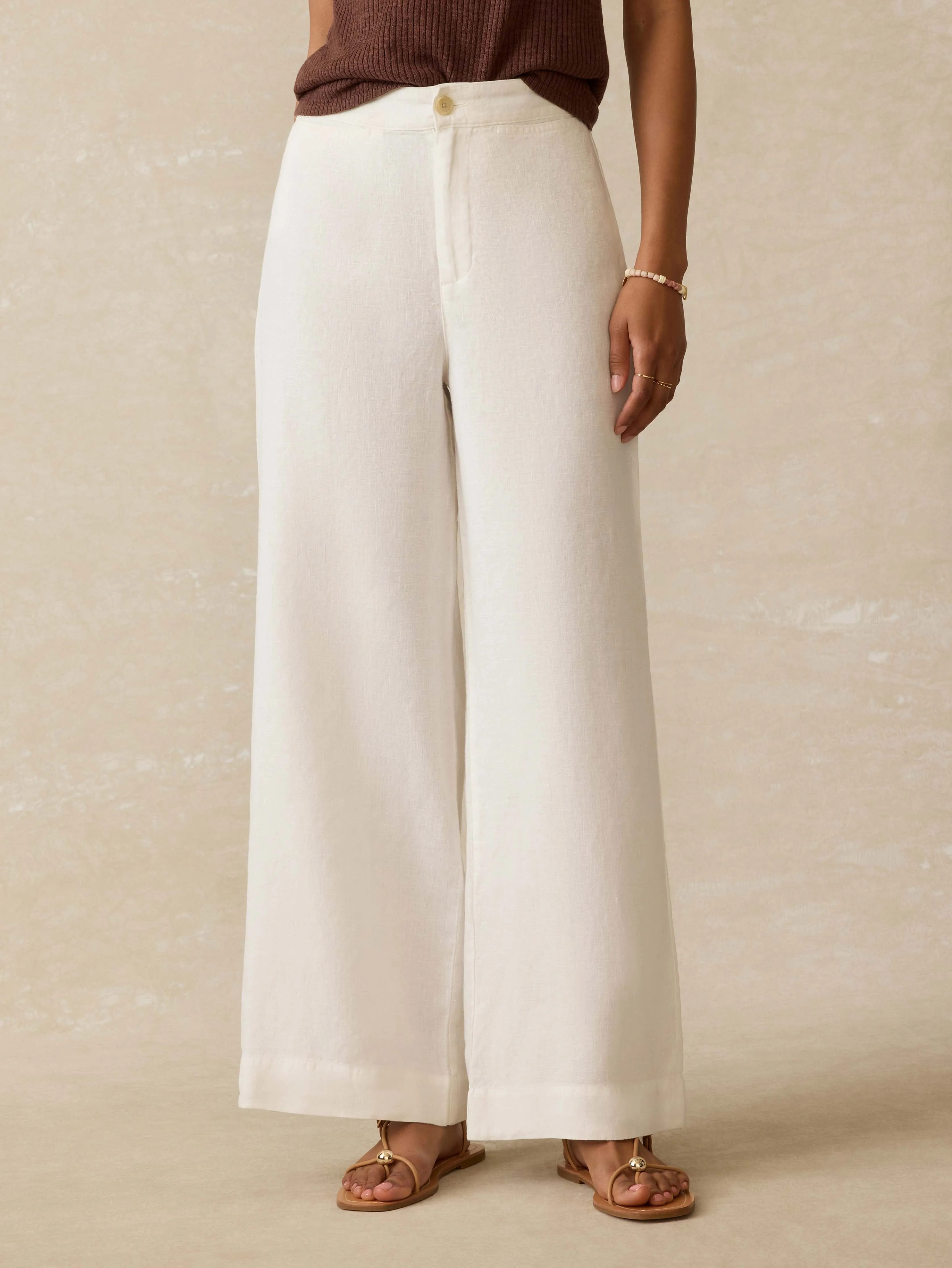 Sun Strider Linen Pant - White sold by Faherty product image thumbnail 5