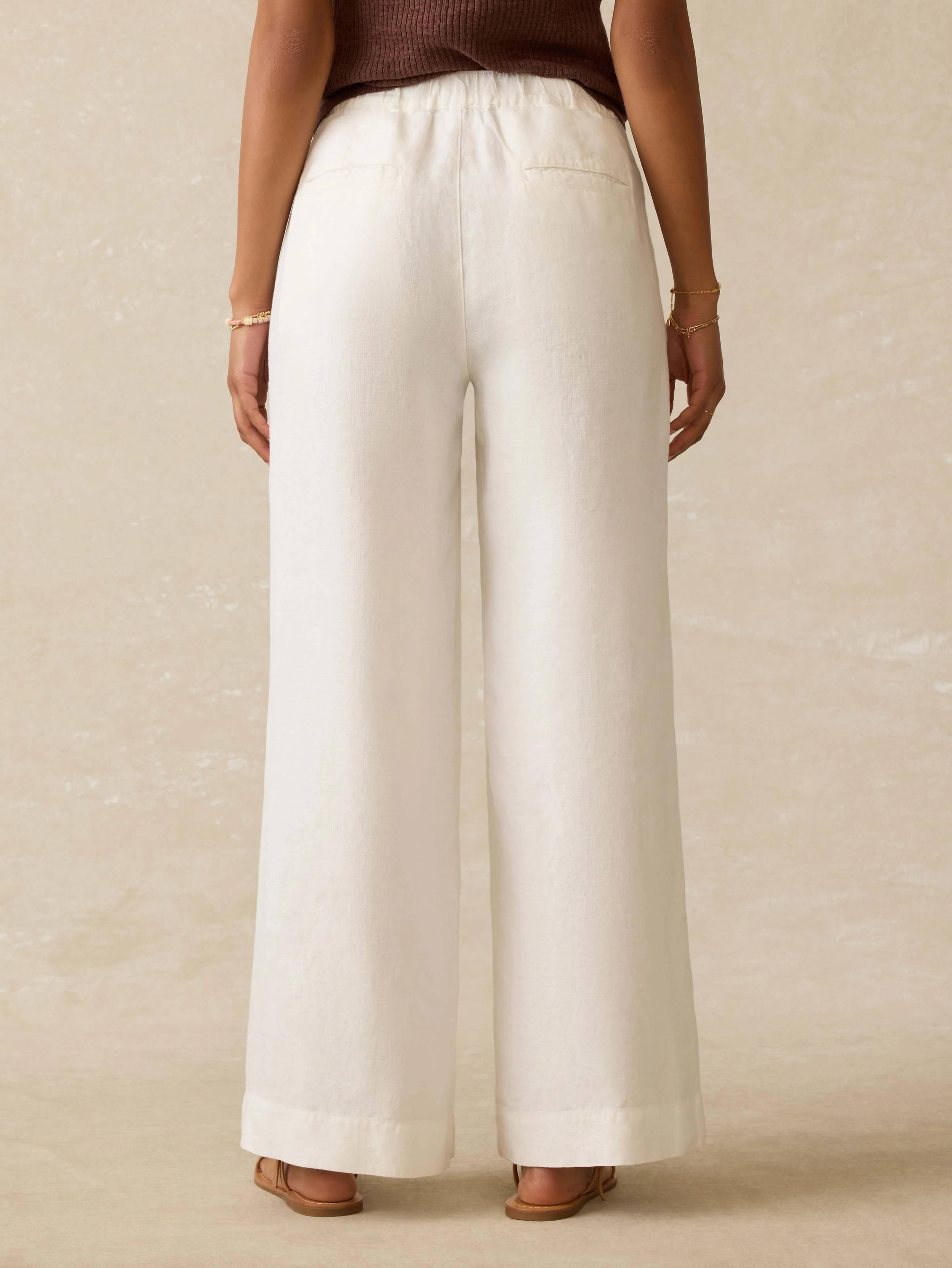 Sun Strider Linen Pant - White sold by Faherty product image thumbnail 4