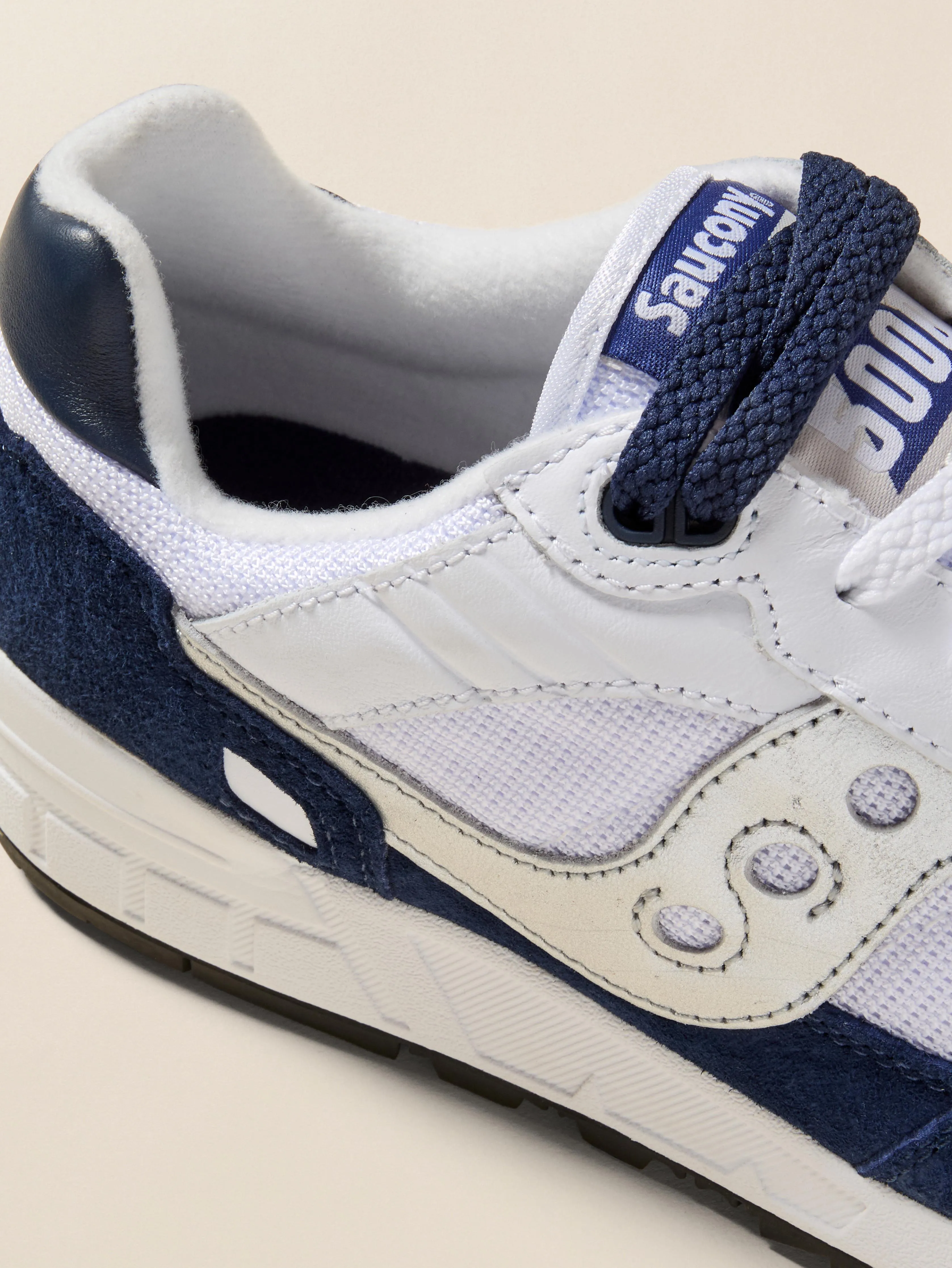 Saucony Shadow 5000 - White Navy Silver sold by Faherty product image thumbnail 2