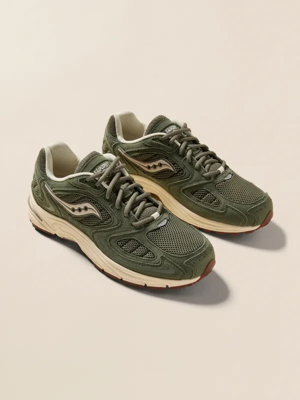 Saucony Grid Jazz 9 - Olive Off White sold by Faherty