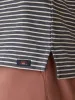 Sunwashed T-Shirt Polo - Ocean Stone Stripe sold by Faherty
