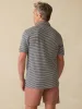 Sunwashed T-Shirt Polo - Ocean Stone Stripe sold by Faherty