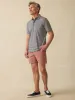 Sunwashed T-Shirt Polo - Ocean Stone Stripe sold by Faherty