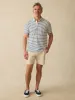 Sunwashed T-Shirt Polo - Ivory Breton Stripe sold by Faherty