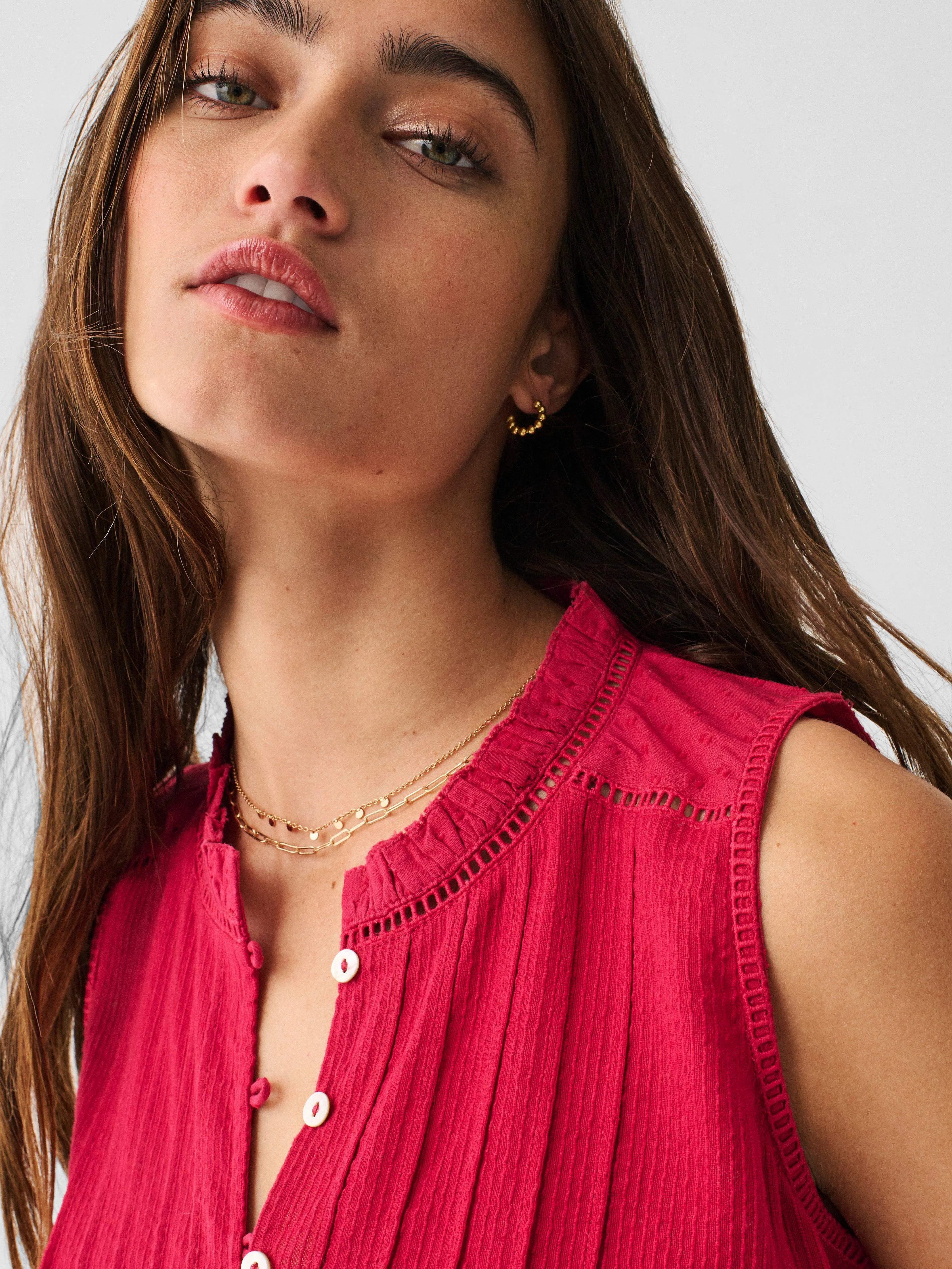 Willa Sleeveless Top - Granita sold by Faherty product image thumbnail 2