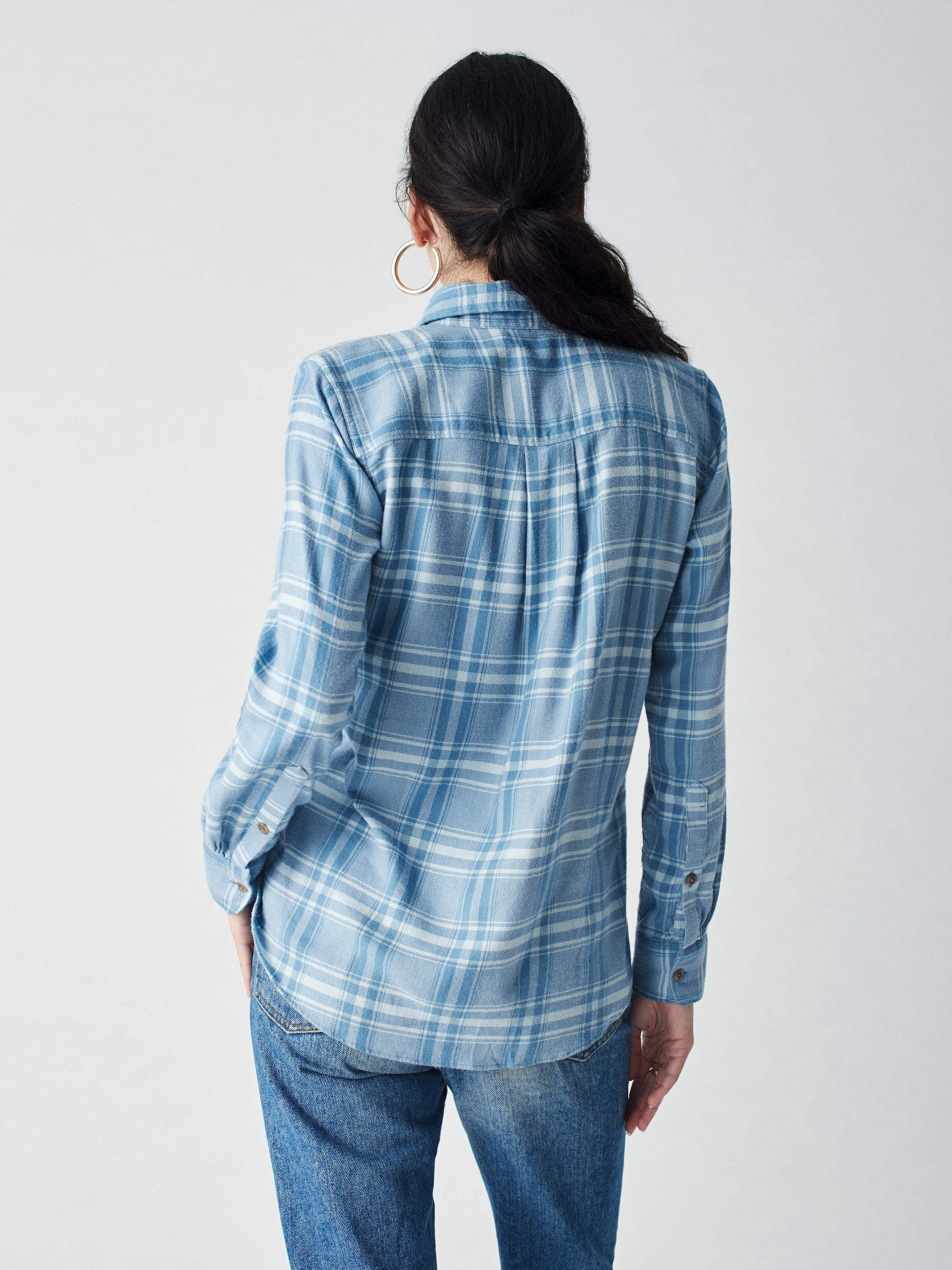 The Classic Stretch Flannel Shirt - Rivington Plaid sold by Faherty product image thumbnail 5