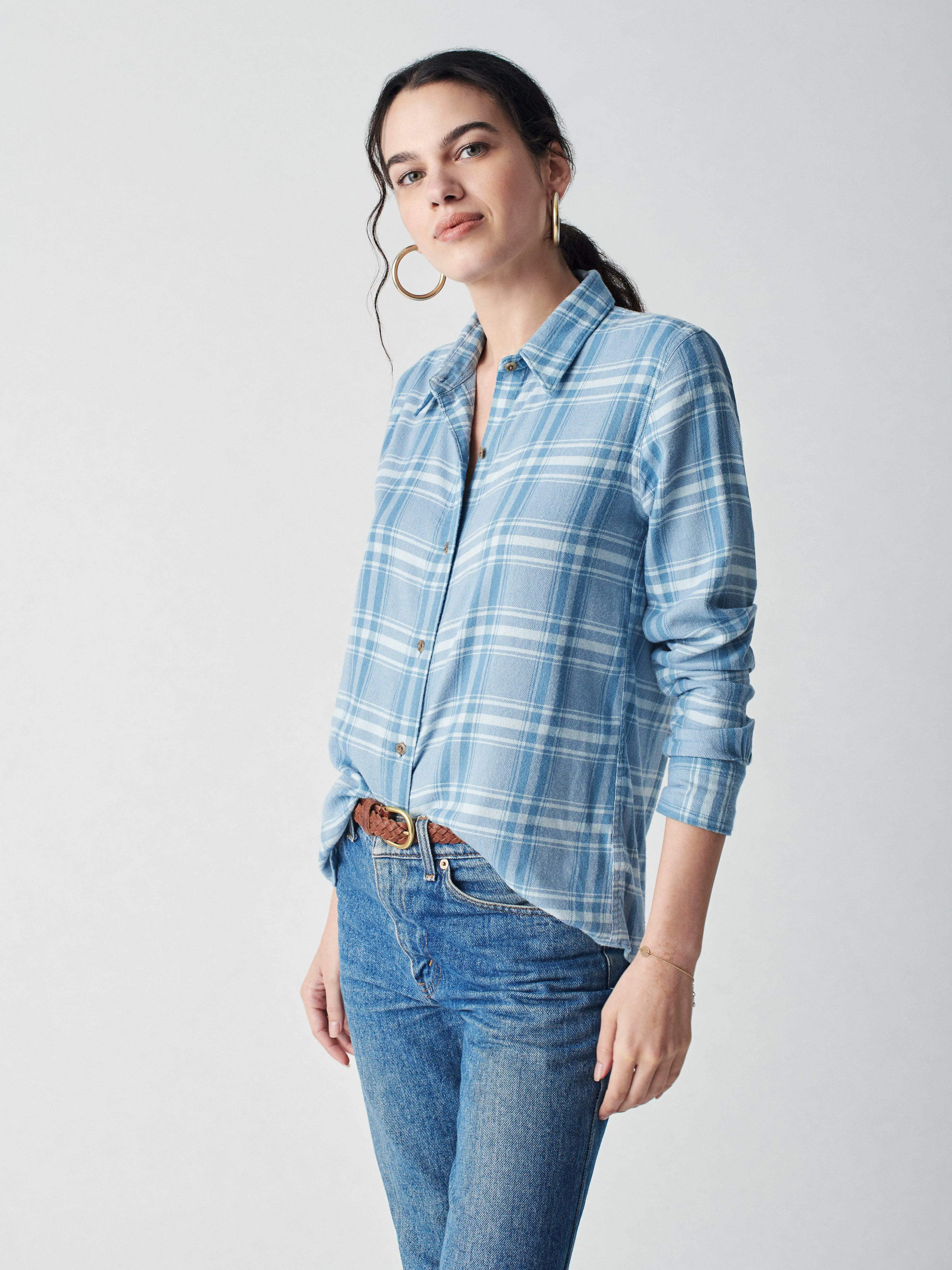 The Classic Stretch Flannel Shirt - Rivington Plaid sold by Faherty