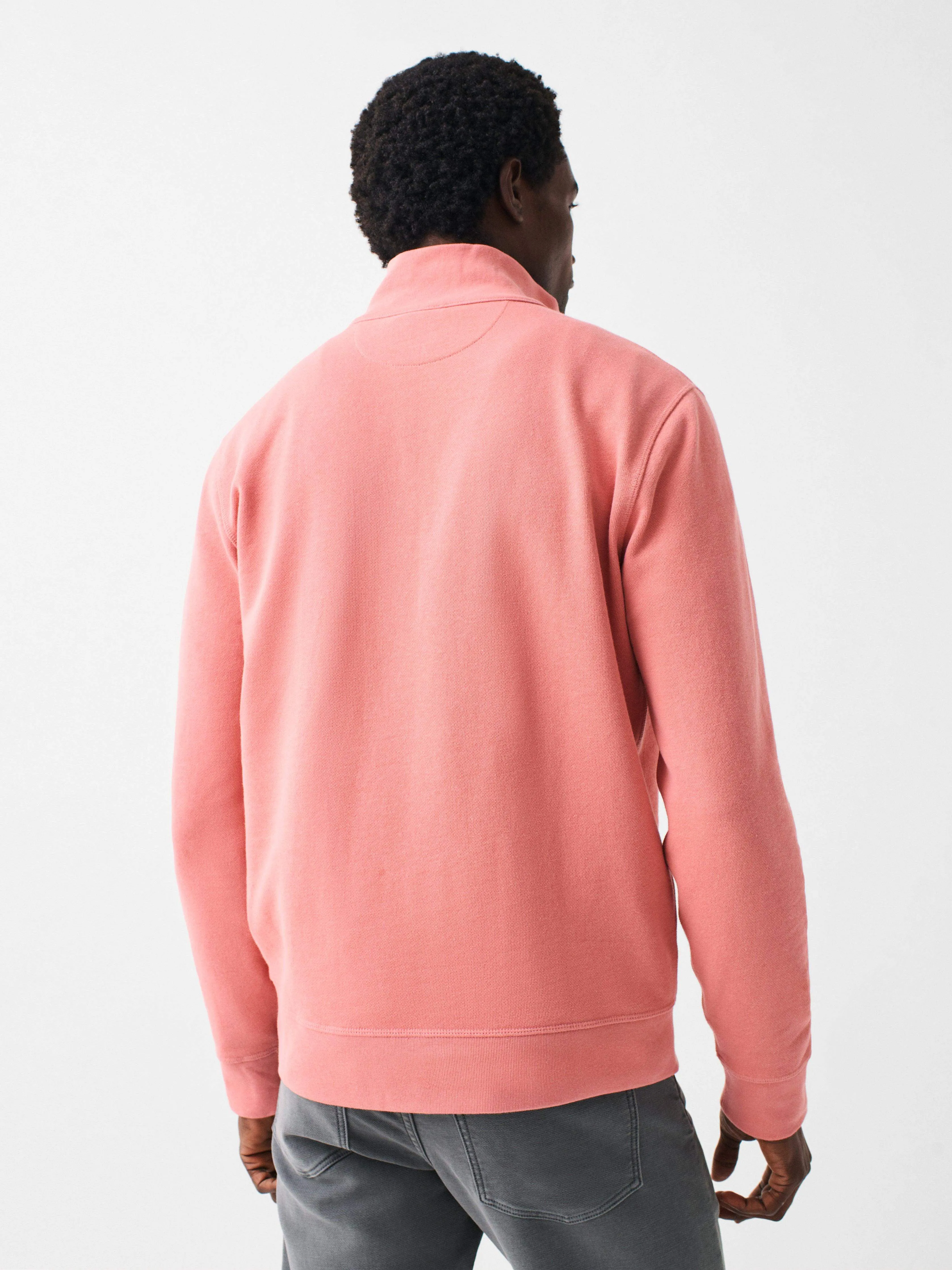 Spring Lake Long-Sleeve Terry Quarter Zip - Faded Flag sold by Faherty product image thumbnail 5