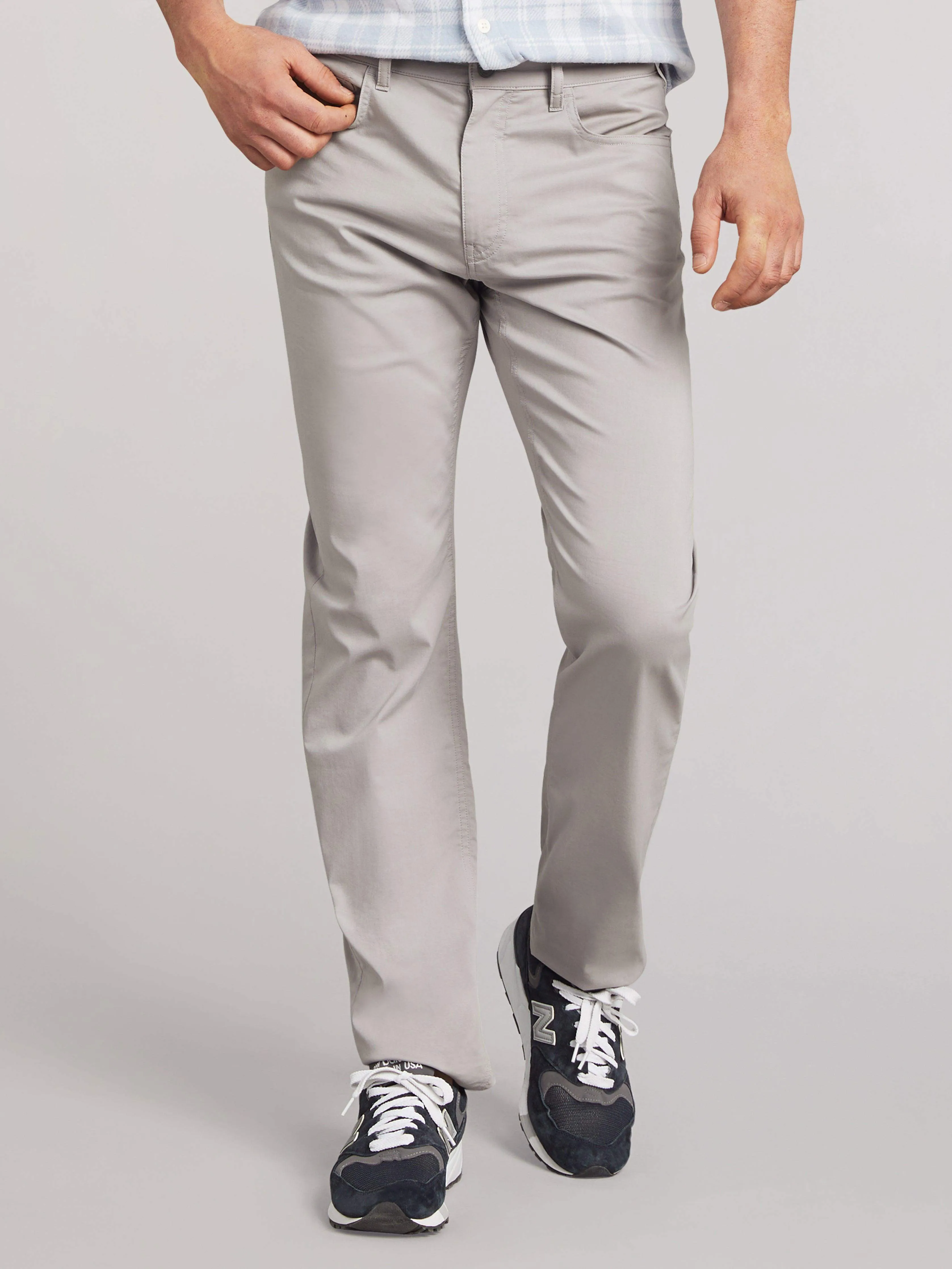 Movement™ 5-Pocket Pant - Fossil sold by Faherty product image thumbnail 2