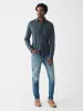 Sunwashed Knit Shirt - Blue Nights sold by Faherty