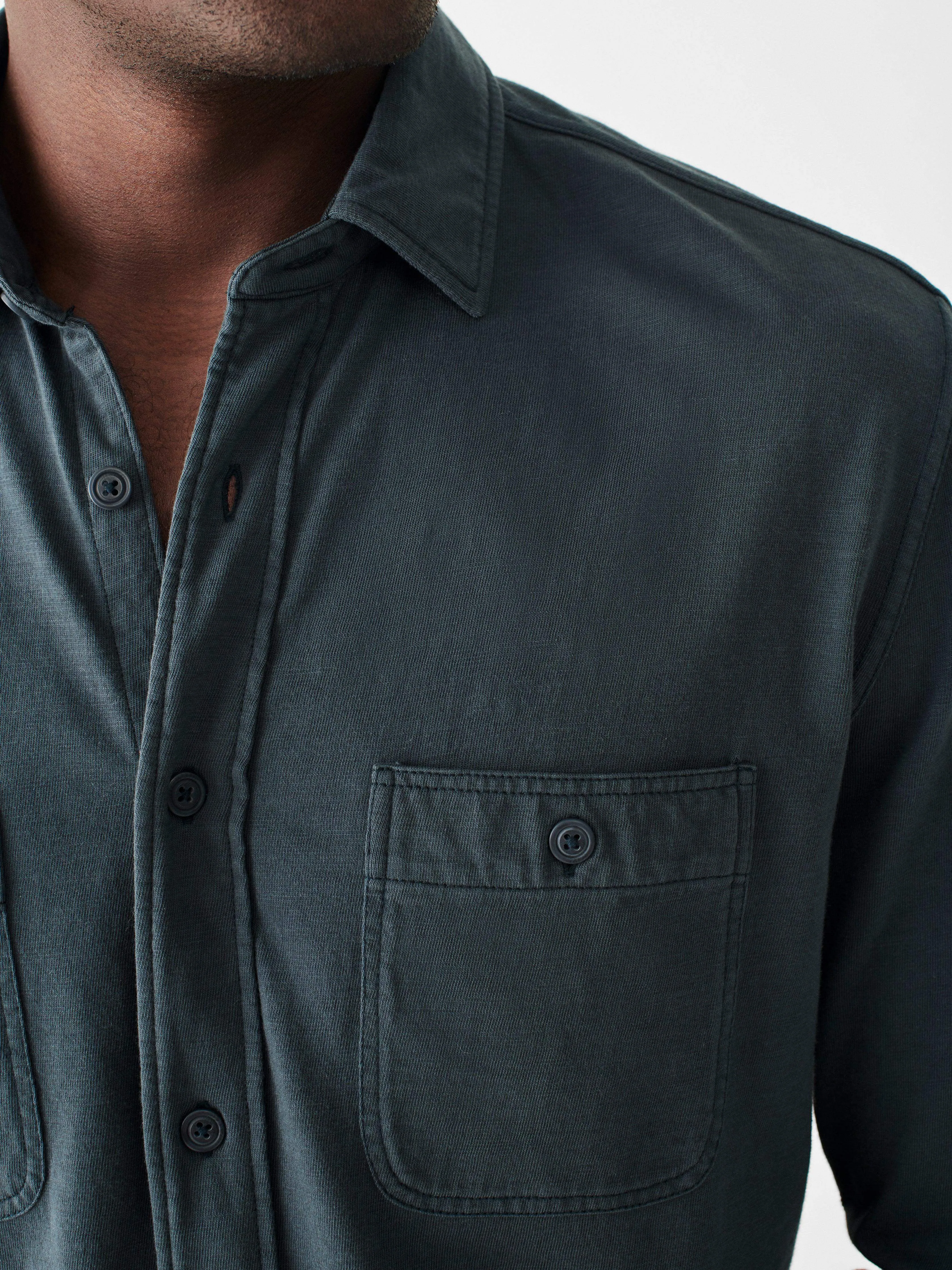 Sunwashed Knit Shirt - Blue Nights sold by Faherty product image thumbnail 2