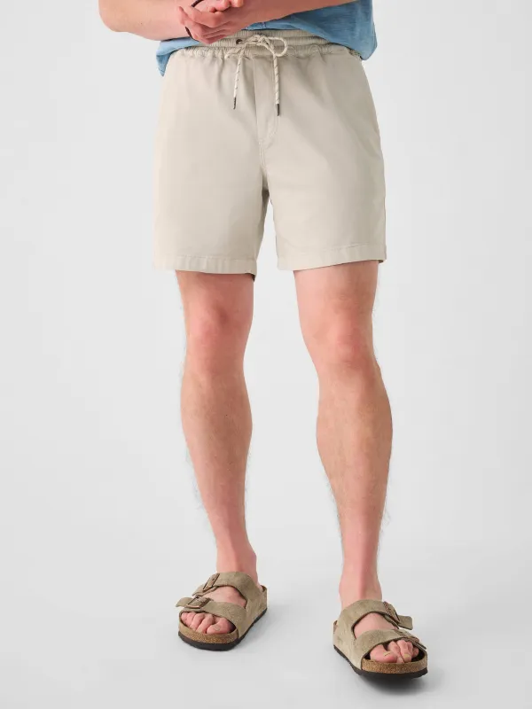 Essential Drawstring Short (6.5" Inseam) - Birch sold by Faherty