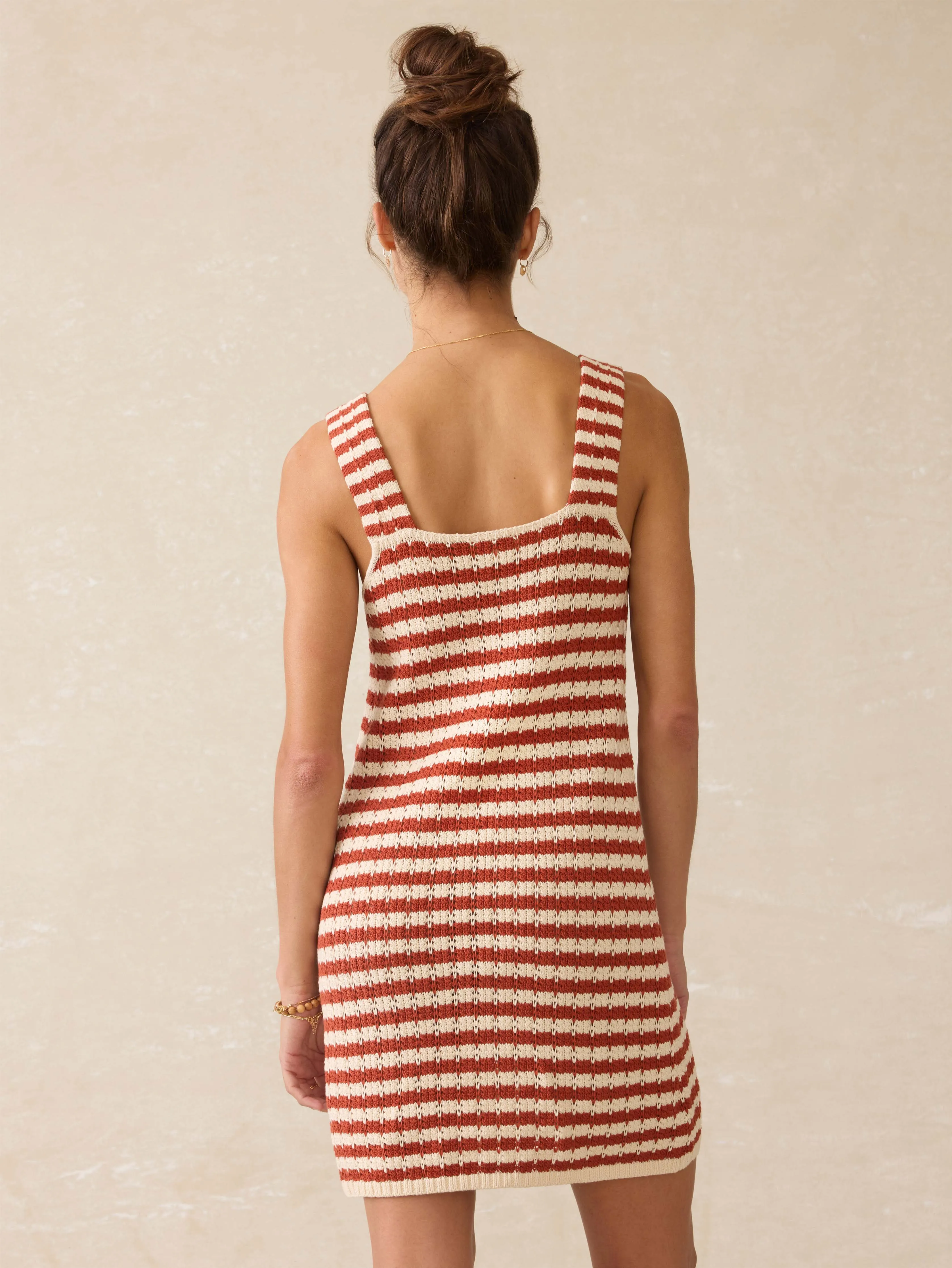 Seacoast Crochet Sleeveless Dress - Sorrento Sand sold by Faherty product image thumbnail 3