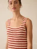 Seacoast Crochet Sleeveless Dress - Sorrento Sand sold by Faherty