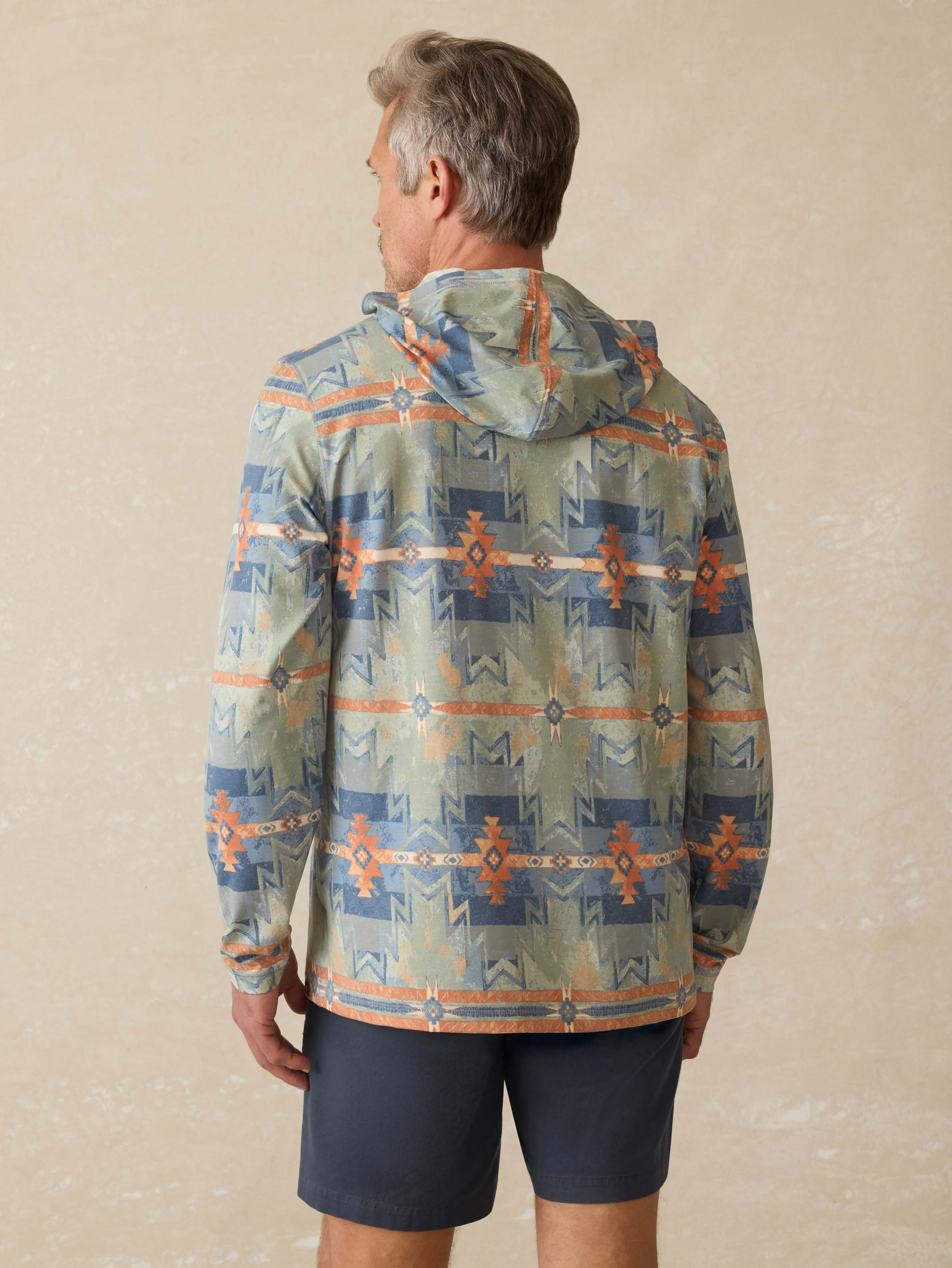 Doug Good Feather Shorelite UPF Hoodie - Daybreak Star Nation sold by Faherty product image thumbnail 4