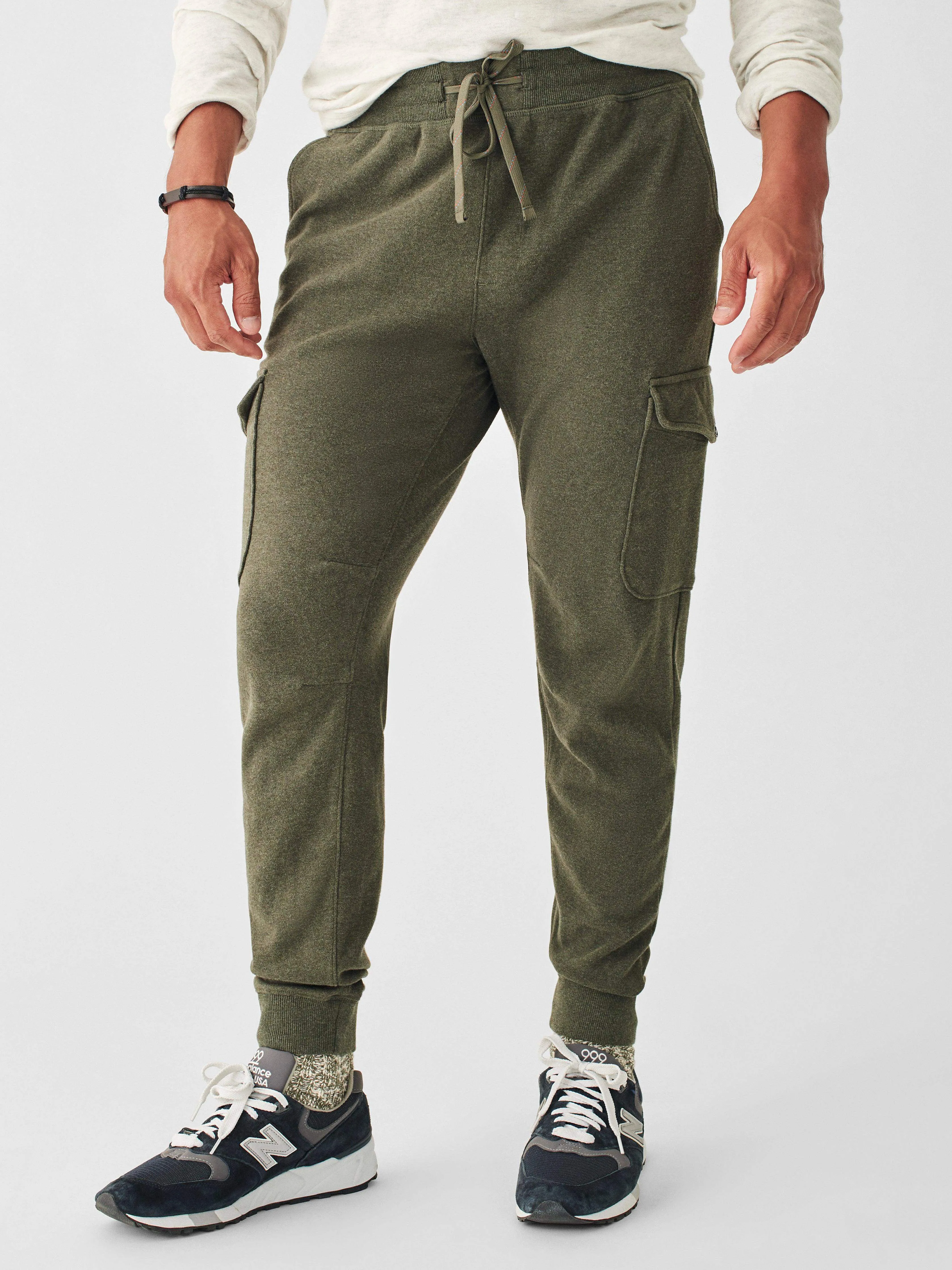 Knit Alpine Cargo Pant - Olive Heather sold by Faherty product image thumbnail 2