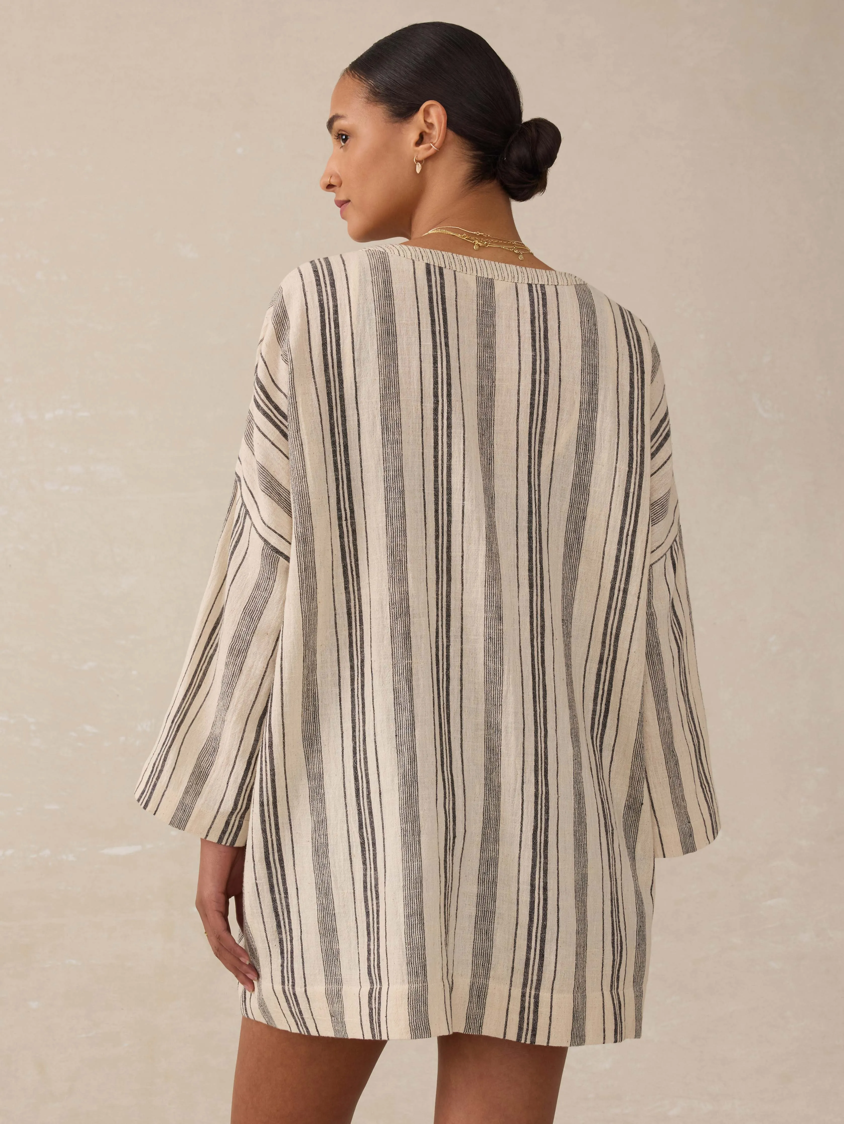 Rip Tide Coverup - Sandy Mixed Stripe sold by Faherty product image thumbnail 4